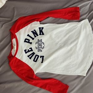 Pink from Victoria secret baseball tee